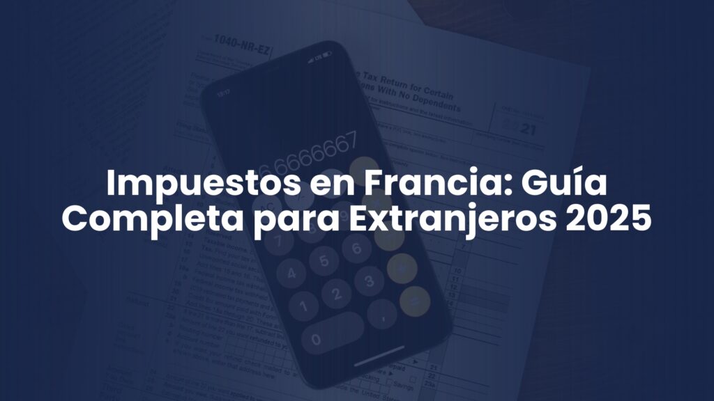 Impuestos en Francia: Guía Completa para Extranjeros 2025 Impuestos en Francia: Guía Completa para Extranjeros 2025